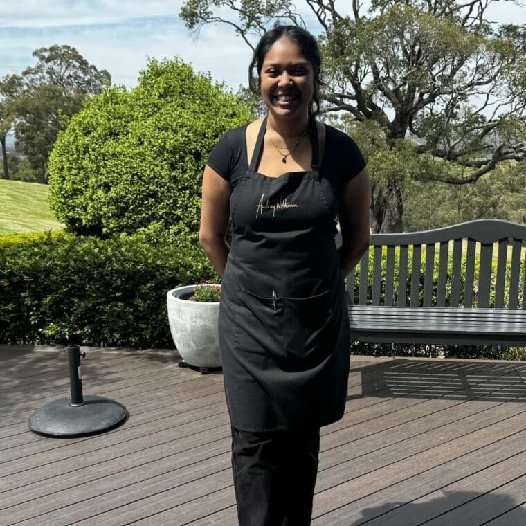 Waitress Audrey Wilkinson Winery 