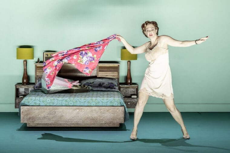 Wallis Giunta (Dinah) in Trouble in Tahiti, The Royal Opera &copy;2024 Marc Brenner (5)