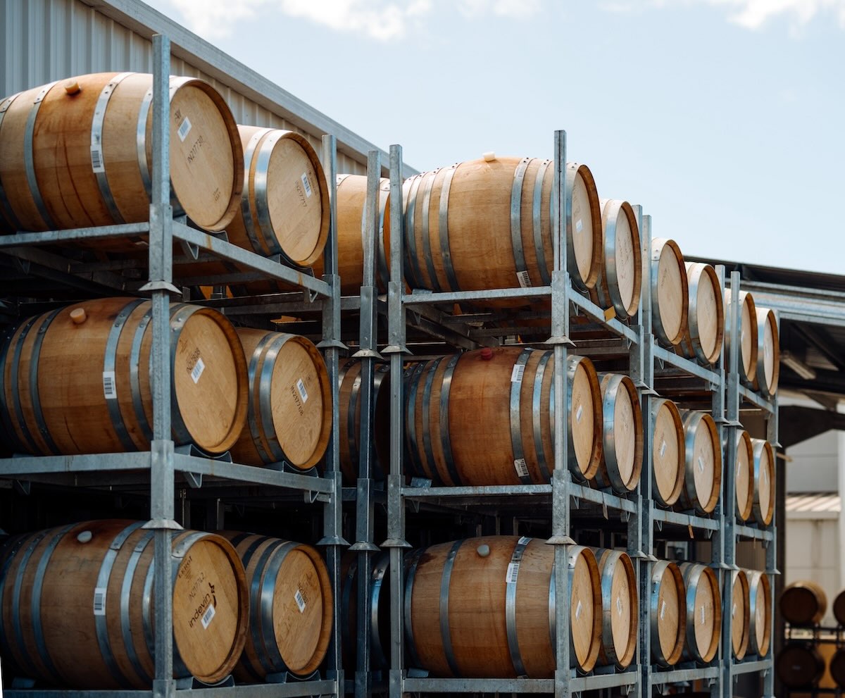 Wine Barrels Villa Maria Estate Marlborough New Zealand