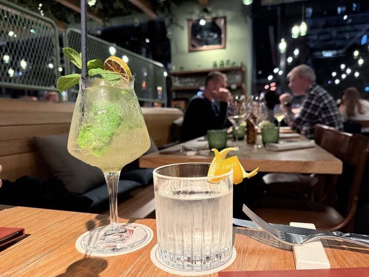 Cocktails at Terra Restaurant, Eataly
