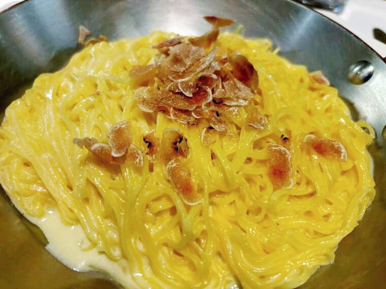 WHITE TRUFFLE MENU - TAGLIOLINI