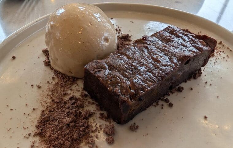 Highroad Social Greenwich brownie
