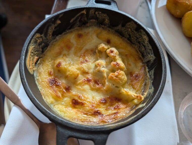 Highroad Social Greenwich cauliflower cheese