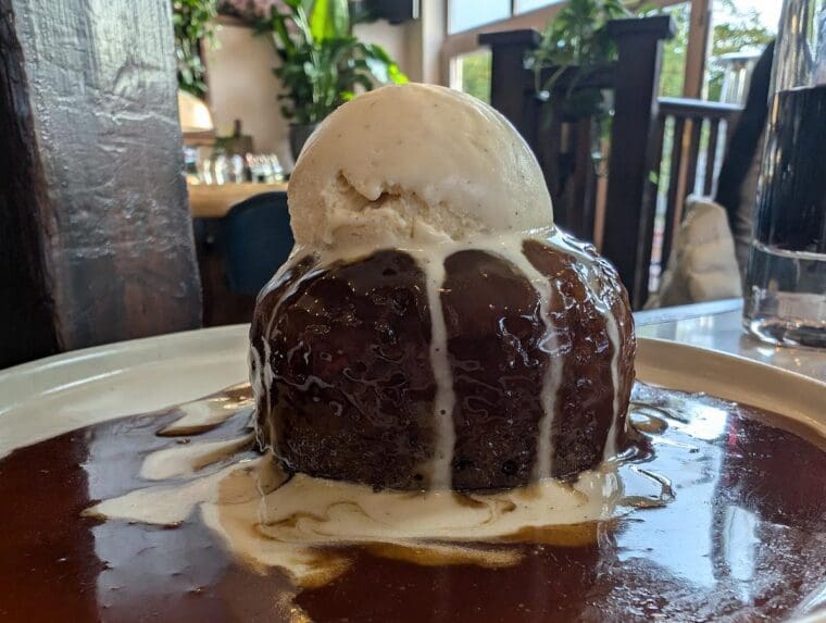 Highroad Social Greenwich sticky toffee pudding
