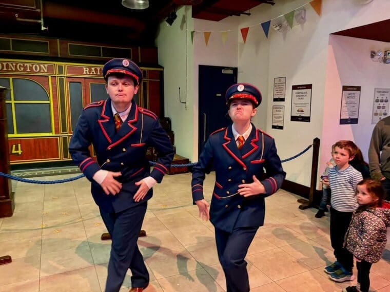 Paddington Bear Experience dancing station guards