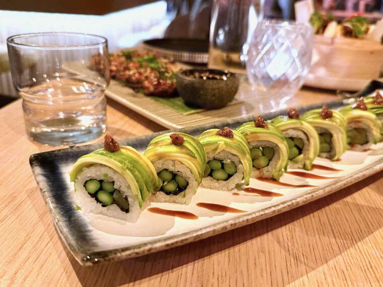 Dragon Roll Sushi at Radio Rooftop