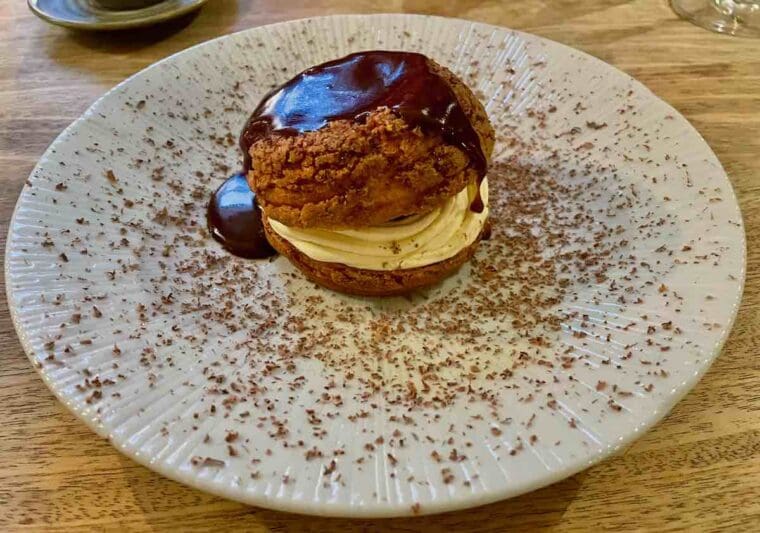 Apple choux, The Lamb Inn