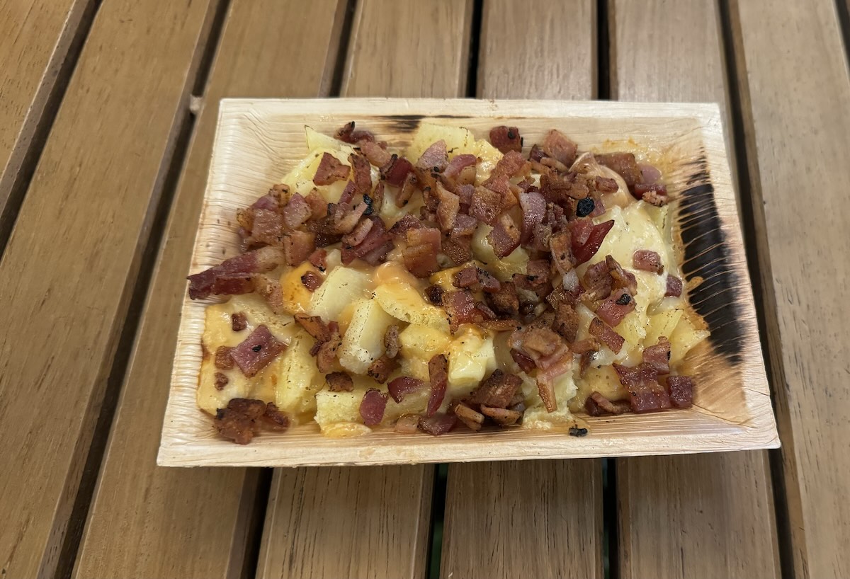 Plate of Tartiflette at The Alpin Lodge