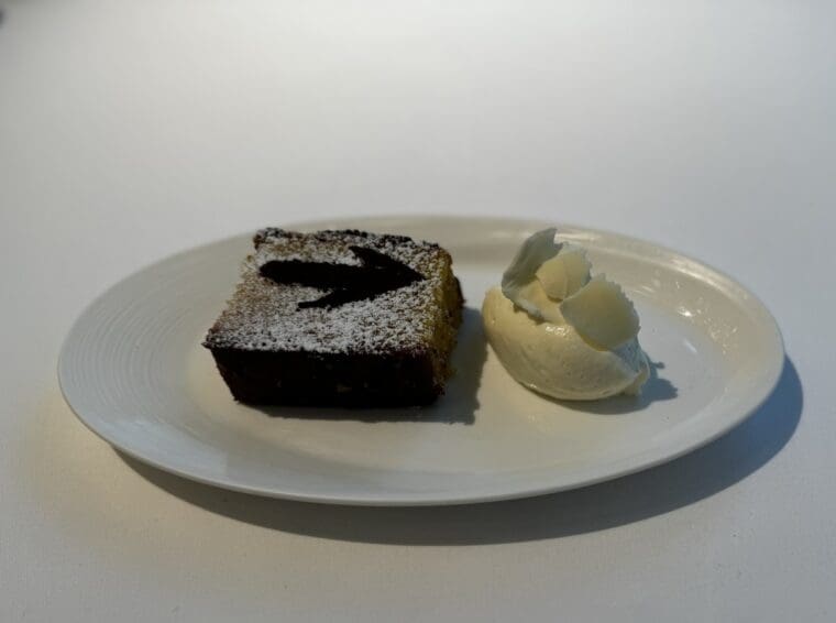 Almond lemon cake dessert at The Hari Hong Kong