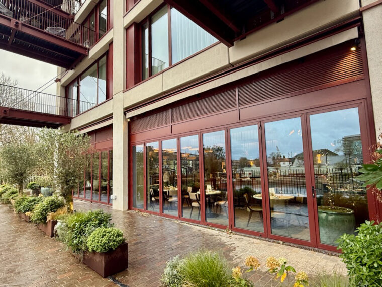 Exterior of Sam's Waterside in Brentford