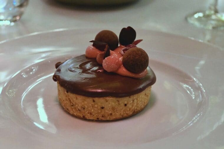Harvey Nics chocolate tart
