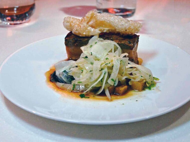 Porchetta with shaved fennel at Spangoletti