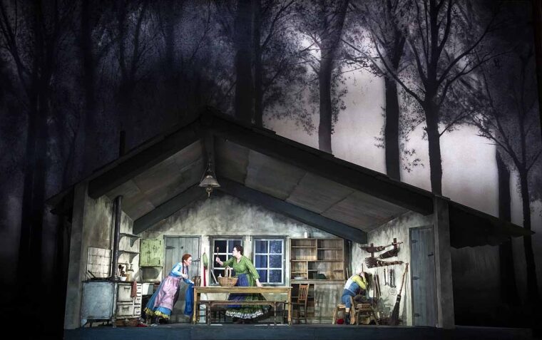 Hansel and Gretel at the Royal Opera House, The woodsman's house