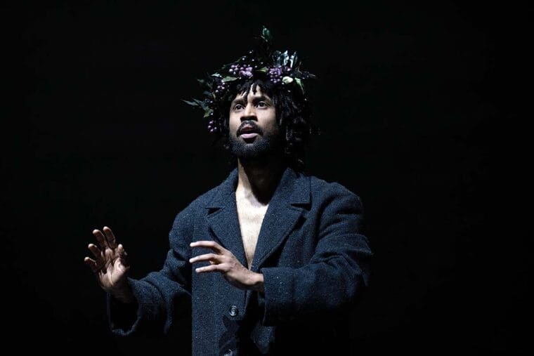 Aeetes looking for his murdered son, Absyrtus in Ruination, Linbury Theatre