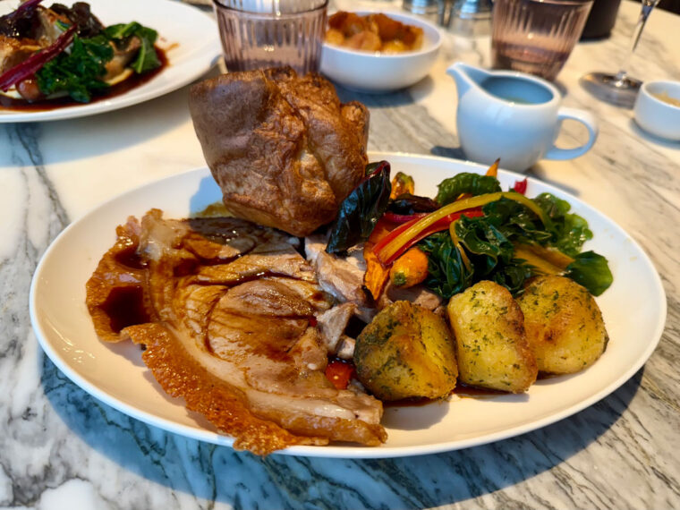 Roast Pork Sunday Lunch at Sam's Waterside