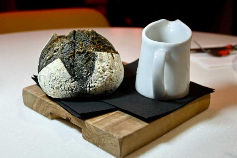 Charcoal Sourdough at Spagnoletti
