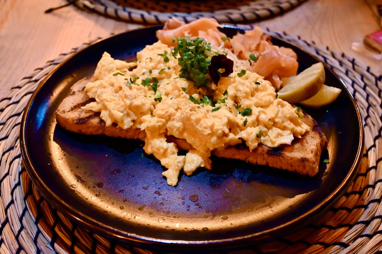 The Rock Inn scrambled eggs