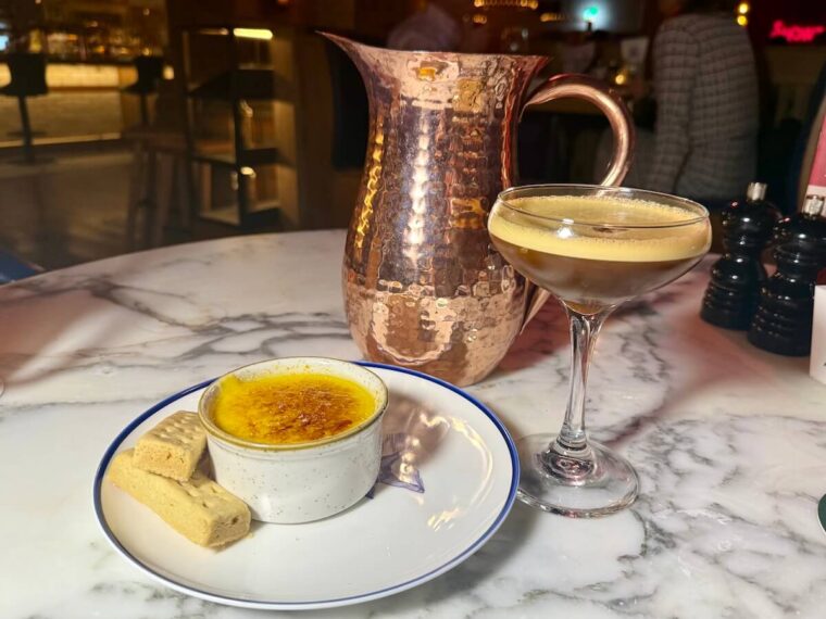 Albert's Schloss dessert and cocktail