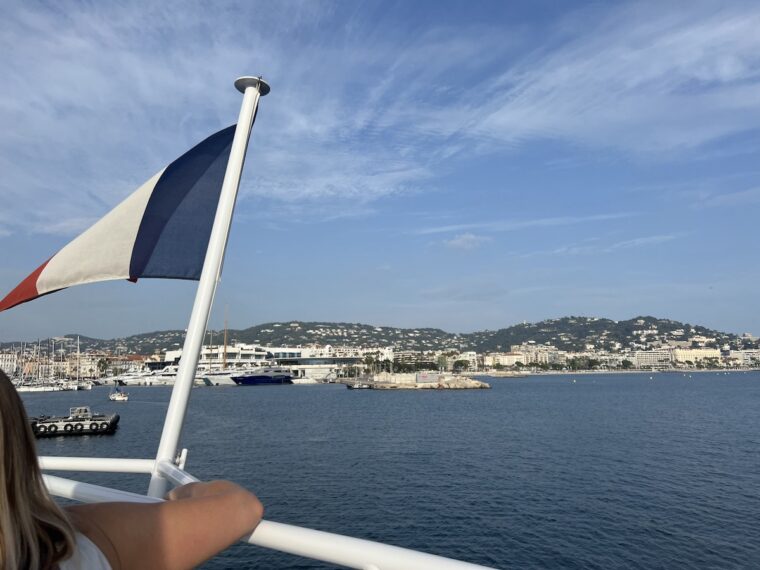 A view of Cannes from a boat