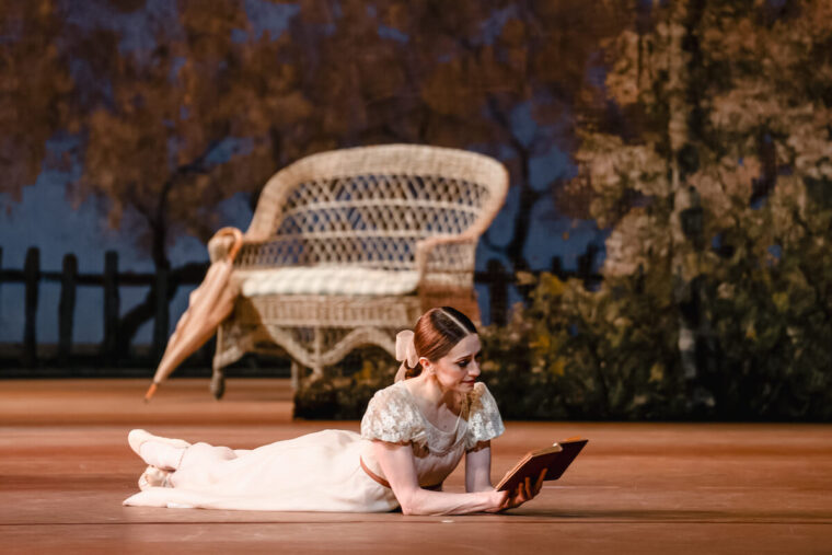 Marianela Nuñez (Tatiana) in Onegin ©2025 ROH. Photographed by Andrej Uspenski