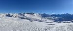 Panoramic mountain view from the top of the Grandes Platières