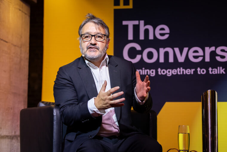 Peter Florence speaking at The Conversation