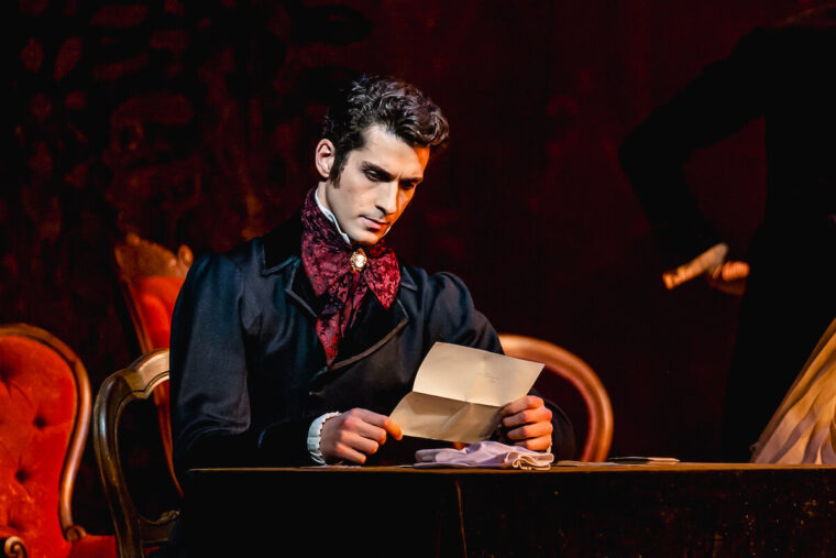 Reece Clarke (Eugene Onegin) in Onegin ©2025 ROH. Photographed by Andrej Uspenski (1)