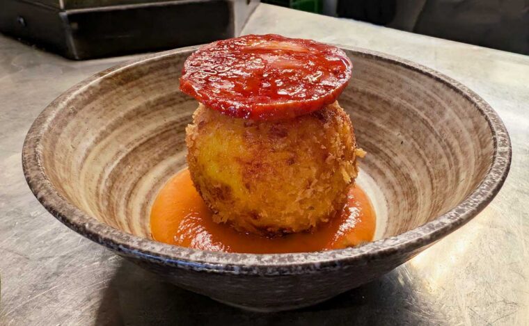 Salt Cod Scotch Egg - The Coach Gastropub