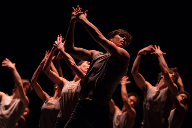 Calvin Richardson and artists of The Royal Ballet in Light of Passage &copy;2025 Camilla Greenwell