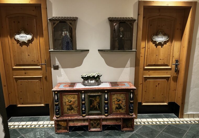Wooden artifacts at the Jagdhof Spa Hotel