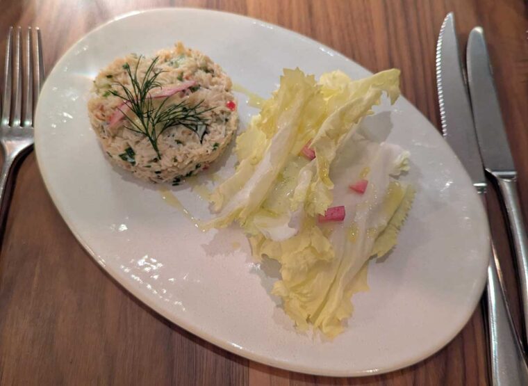 Portland crab salad