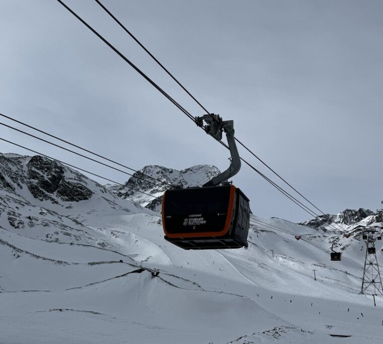Eisgratbahn 3S lift at the Stubai Glacier Austria