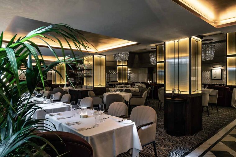 Art Deco interior of the Savoy Grill