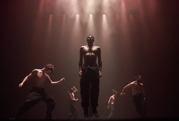 HUMANHOOD Infinite - dancers performing the fire segment - © Tom Visser Design
