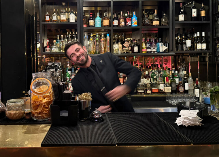 Kibele Bar Staff and well stocked bar