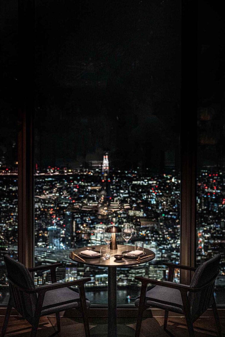 Lucky Cat 22 Bishopsgate night view of London