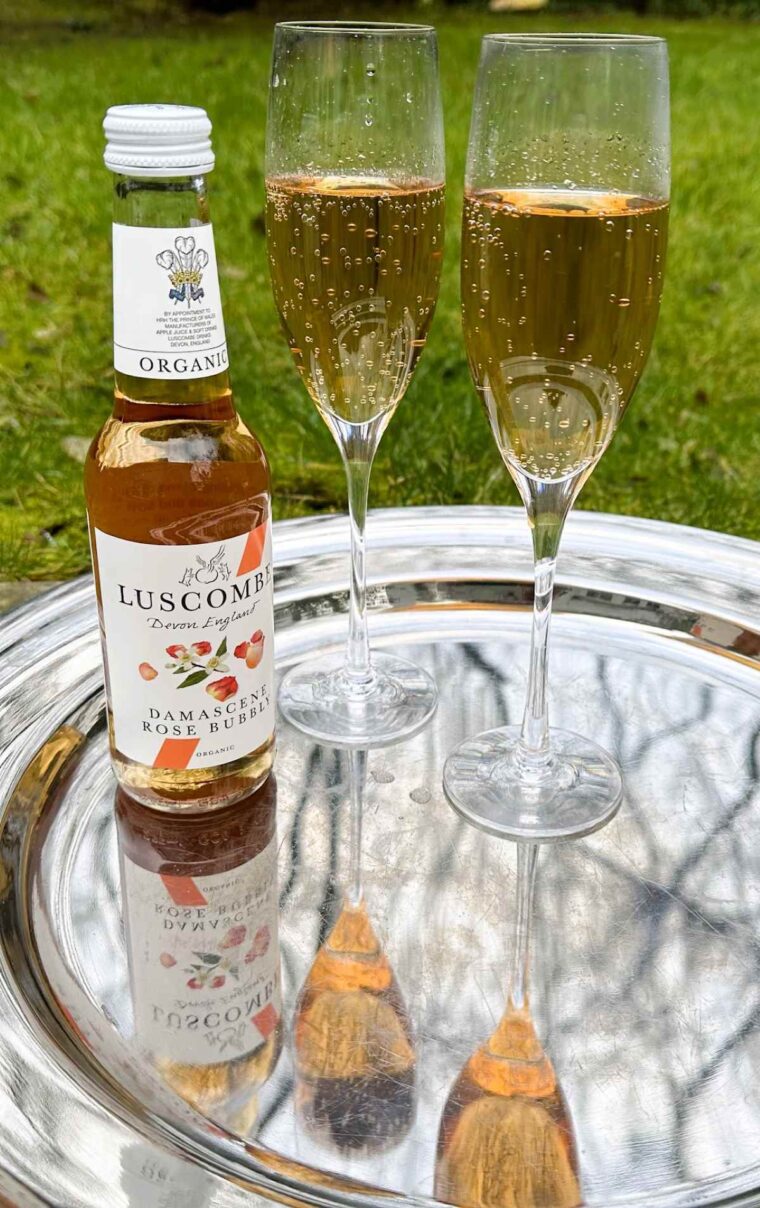 Luscombe's organic Damascene Rose bubbly