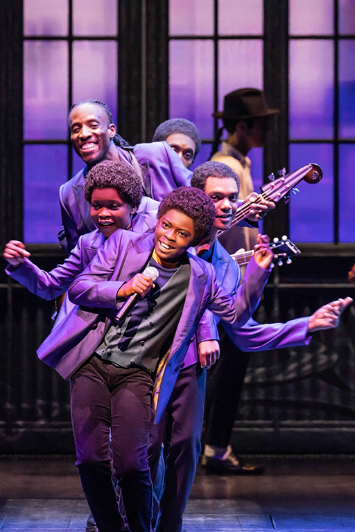 MJ The Musical Actor playing young Michael Jackson performing with the Jackson 5