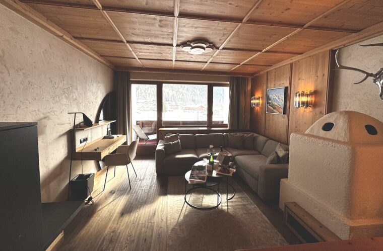 Room at the Jagdhof Spa Hotel showing seating area