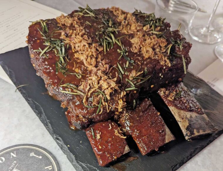 Hereford Beef short ribs at Porte Noire