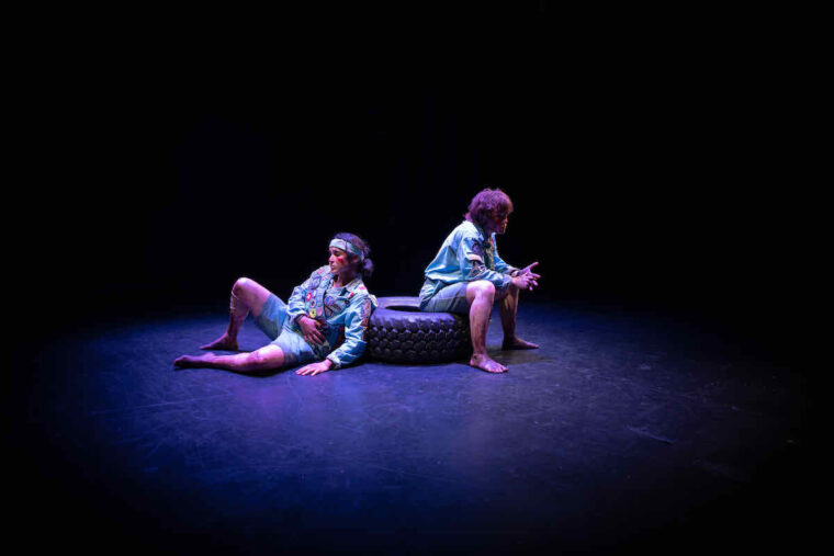 Xhloe and Natasha in A Letter To Lyndon B Johnson at Soho Theatre - photo by Morgan McDowell