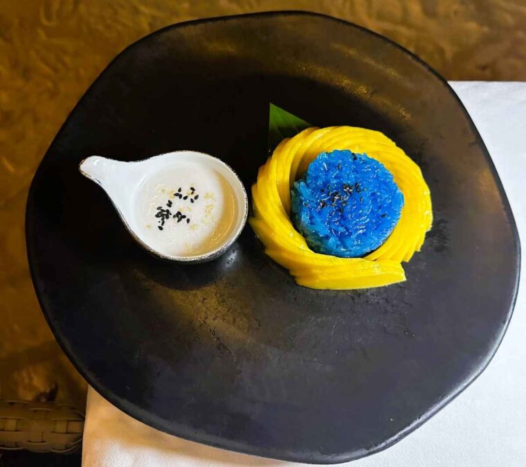 Amari Koh Samui Romantic Dinner mango sticky rice