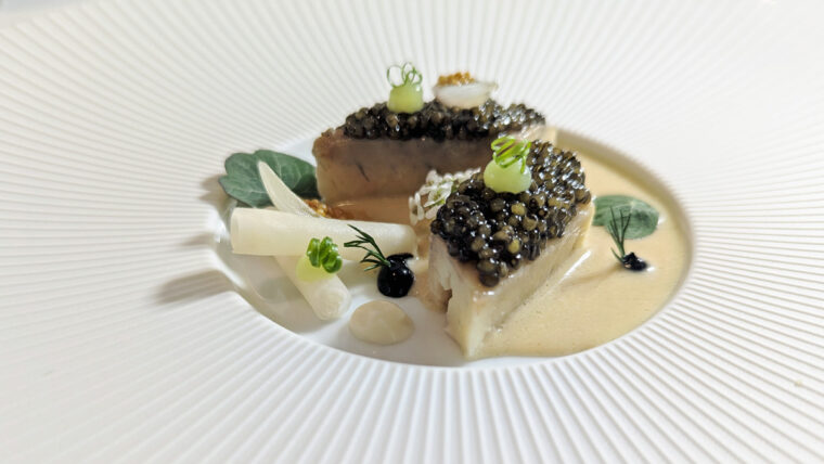 Eel at Petrus by Gordon Ramsay