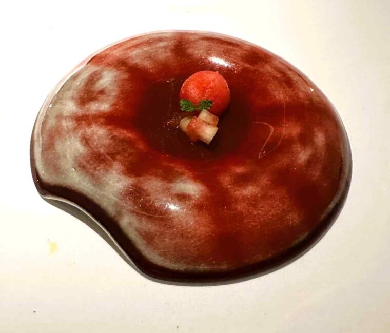 KHAAN fine dining restaurant Bangkok watermelon palate cleanser