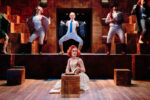 Laura Elsworthy, foreground, in Mary and the Hyaenas, photo by Tom Arran