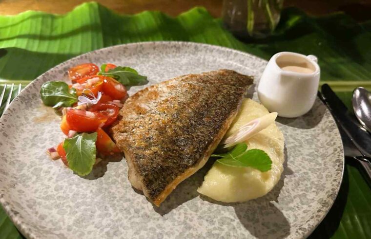 NH Collection Samui Peace Resort sea bass with lemongrass sauce