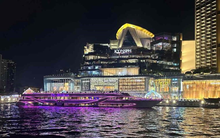 ICONSIAM luxury shopping mall is a five minute boat ride from The Peninsula hotel, Bangkok using the hotel's shuttle boat.