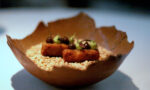 Iberian Pigs Head amuse bouche at Angler