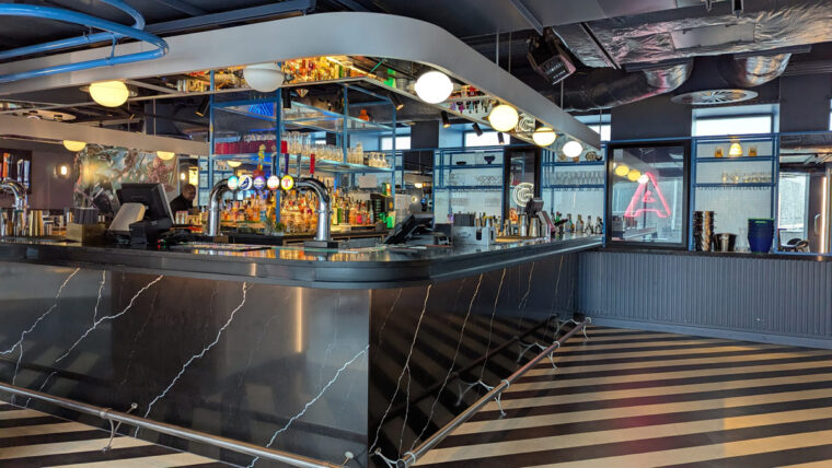 The bar at Vega