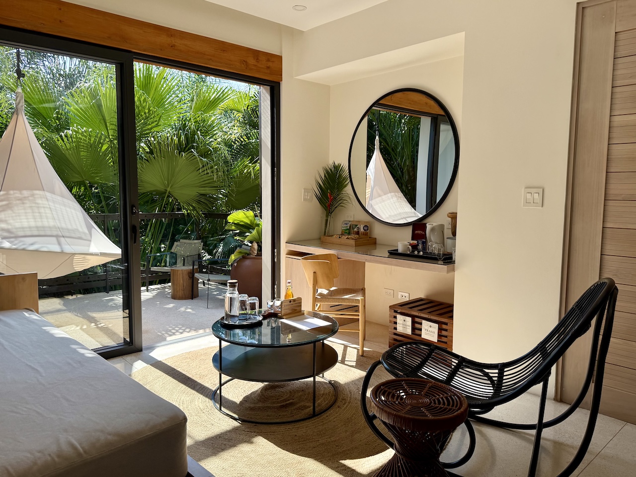 Bedroom lounge area
